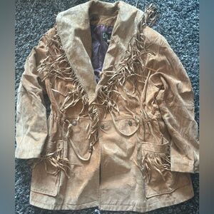 Vintage size 6 suede jacket